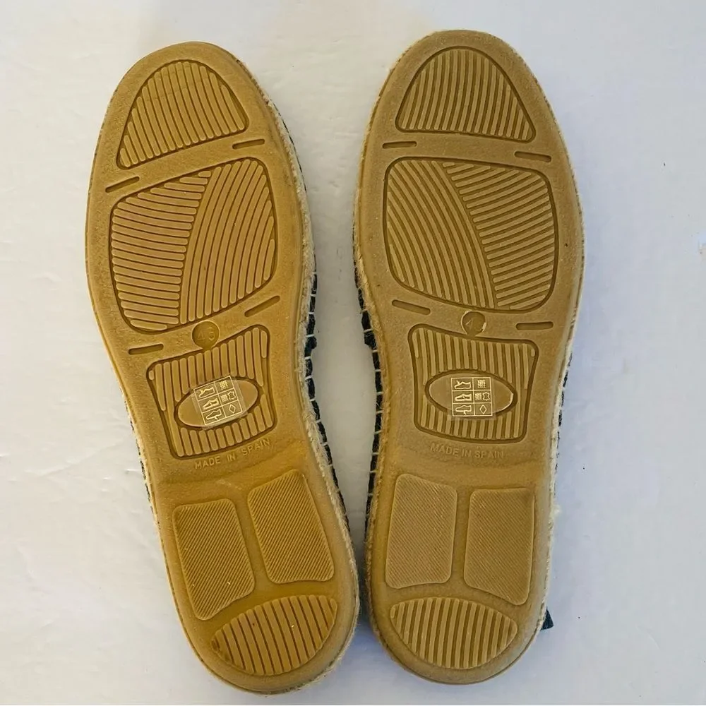 lisa b. Made in Spain Grey Pique Fabric Espadrilles Sz EU 43 US 11/11.5 NWT